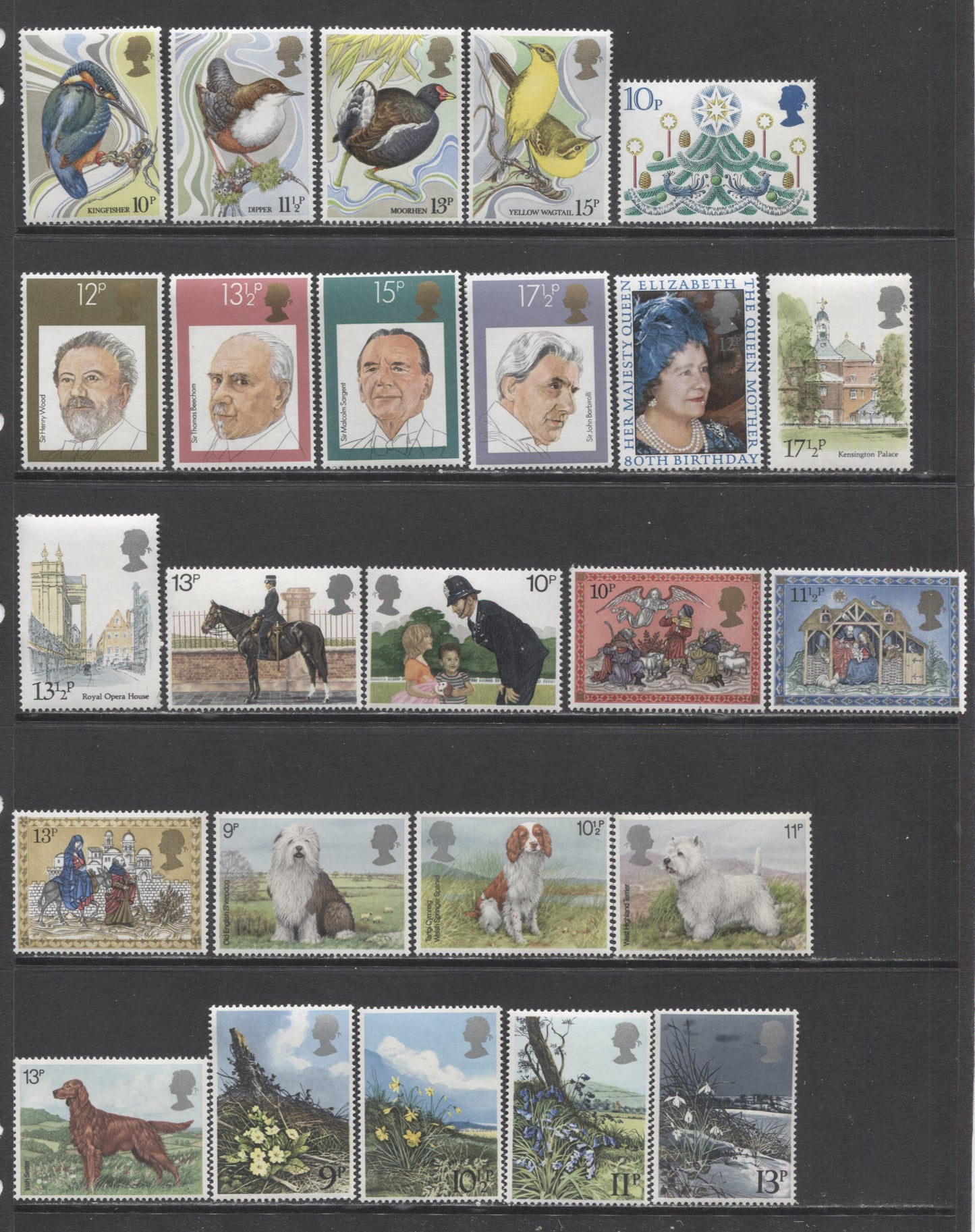 Lot 114 Great Britain SC#514/887 1967-1980 Commemoratives, A VFNH Range Of Singles & Souvenir Sheets, 2017 Scott Cat. $21.2 USD, Click on Listing to See ALL Pictures