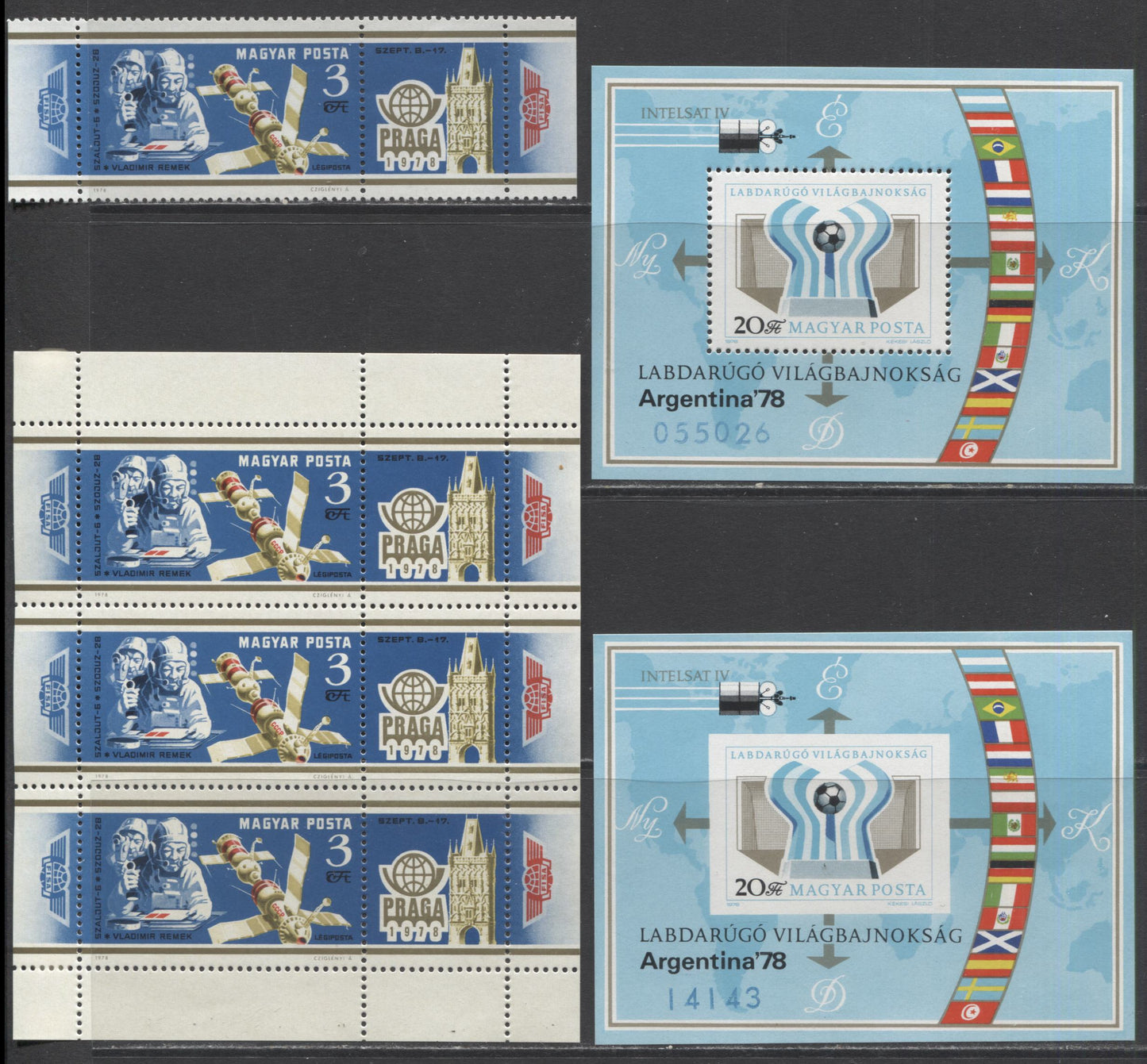 Lot 120 Hungary SC#2530/C409 1978 Commemorative & Airmails, A VFNH Range Of Singles & Perf/Imperf Souvenir Sheets, 2017 Scott Cat. $34 USD, Click on Listing to See ALL Pictures