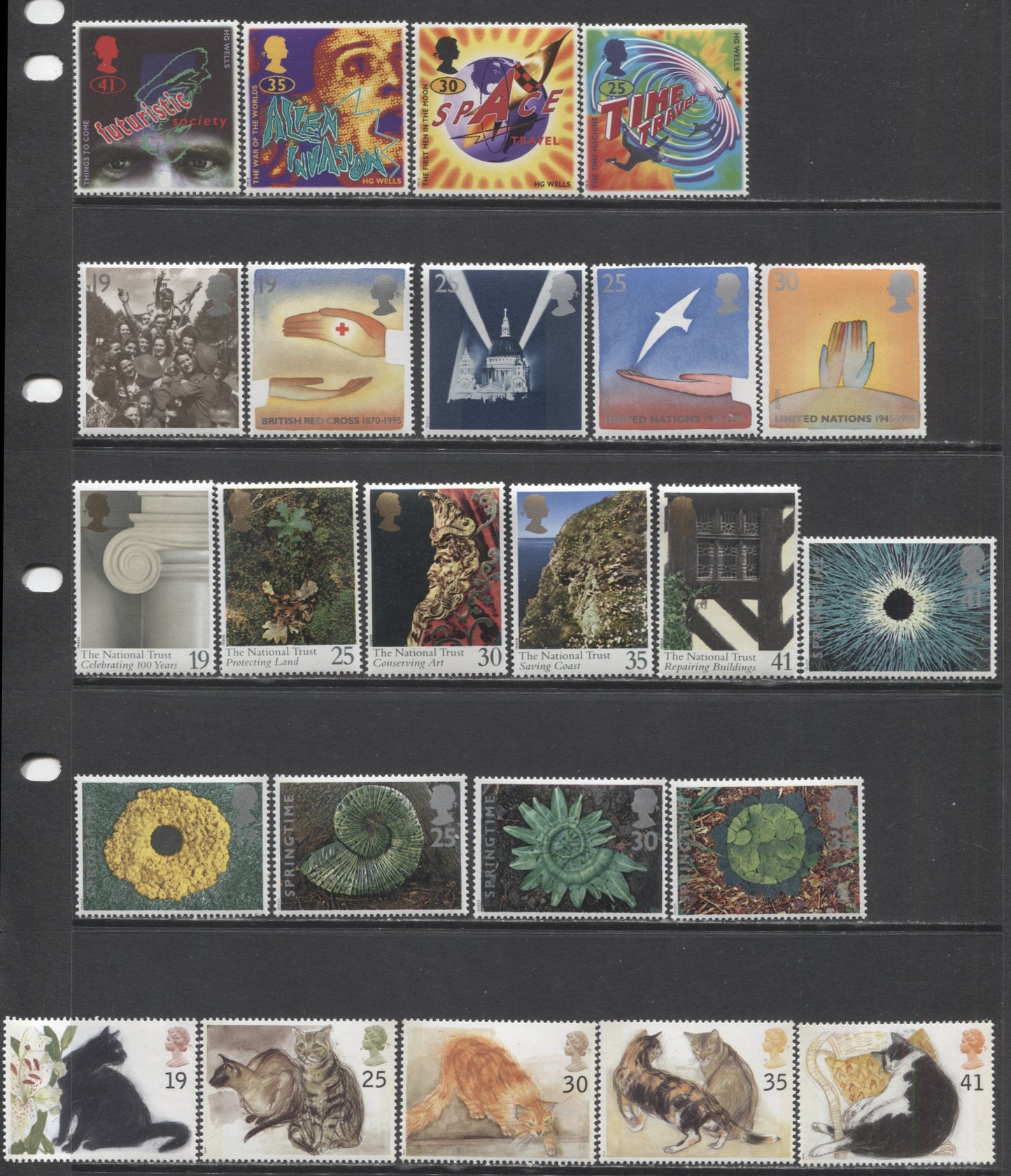 Lot 127 Great Britain SC#1586/1619 1995 Commemoratives, A VFNH Range Of Singles, 2017 Scott Cat. $19.95 USD, Click on Listing to See ALL Pictures