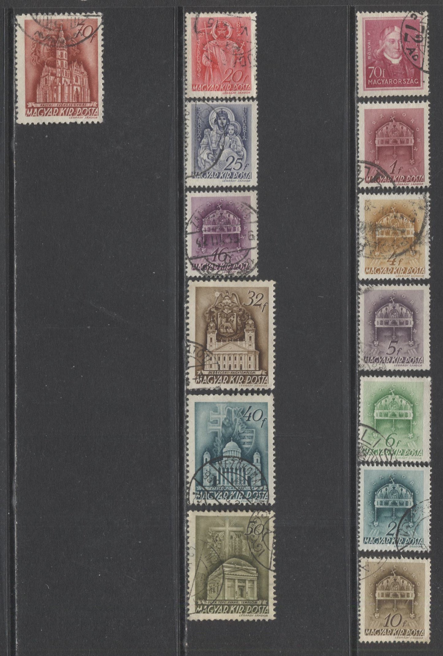 Lot 130 Hungary SC#468/957 1932-1952 Commemoratives & Definitives, A F/VF Used Range Of Singles, 2017 Scott Cat. $24.9 USD, Click on Listing to See ALL Pictures