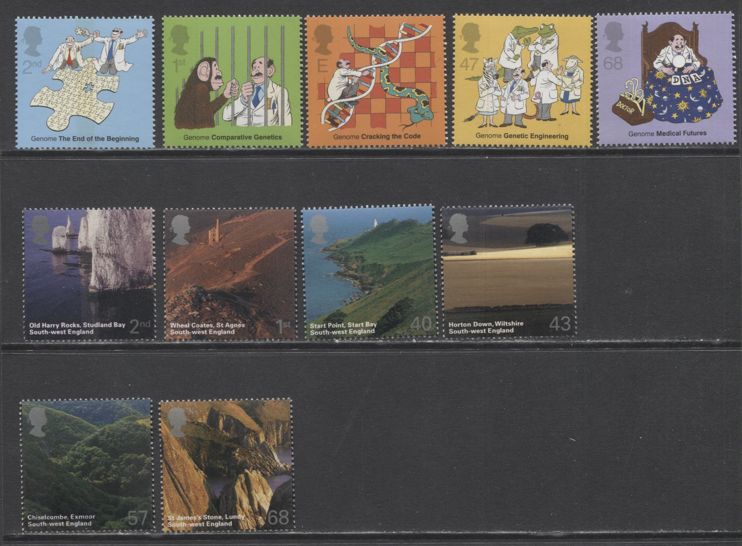 Lot 132 Great Britain SC#2103/2266 2003-2004 Commemoratives, A VFNH Range Of Singles, 2017 Scott Cat. $19.4 USD, Click on Listing to See ALL Pictures