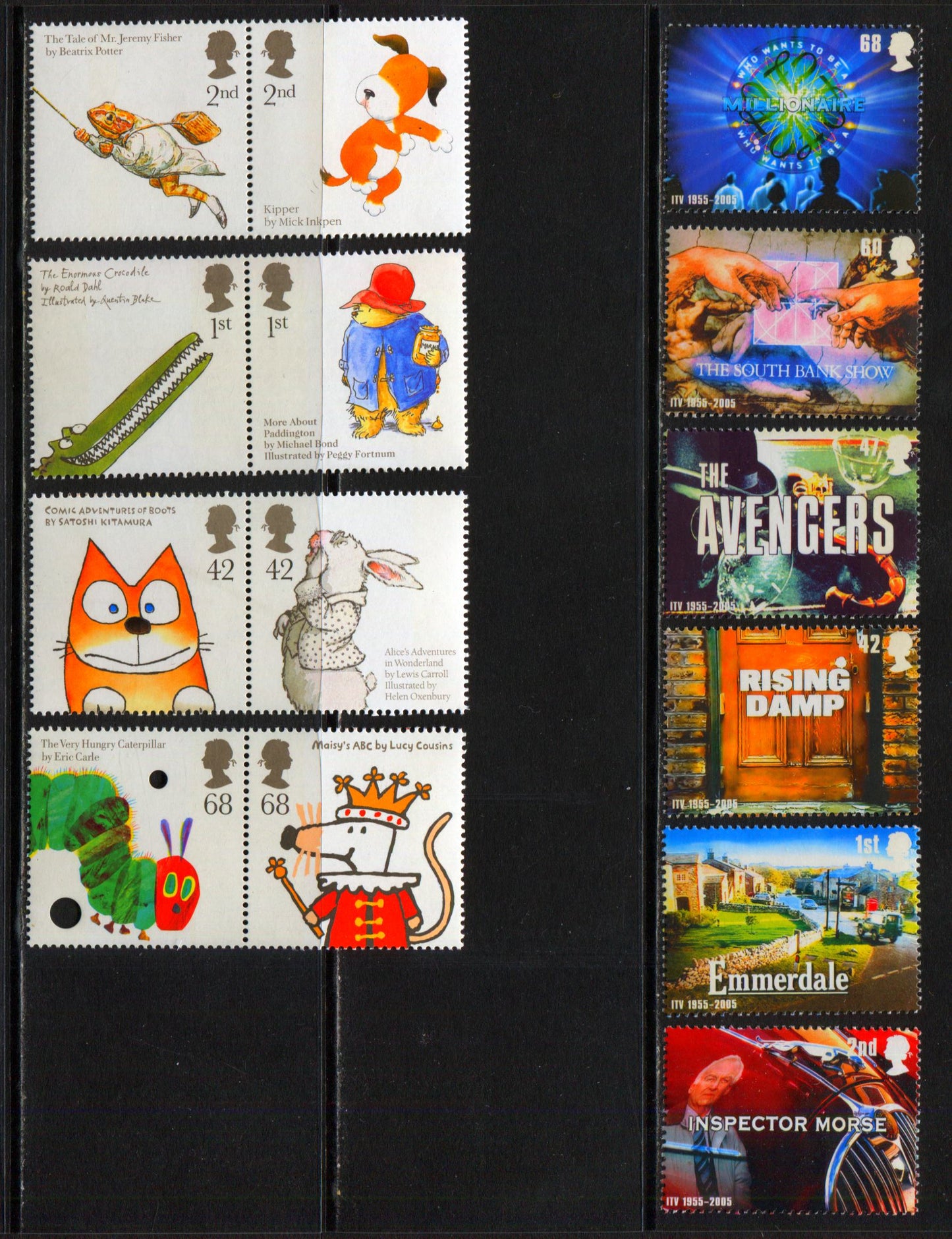 Lot 133 Great Britain SC#2308/2341a 2005-2006 Commemoratives, A VFNH Range Of Singles & Pairs, 2017 Scott Cat. $24.6 USD, Click on Listing to See ALL Pictures