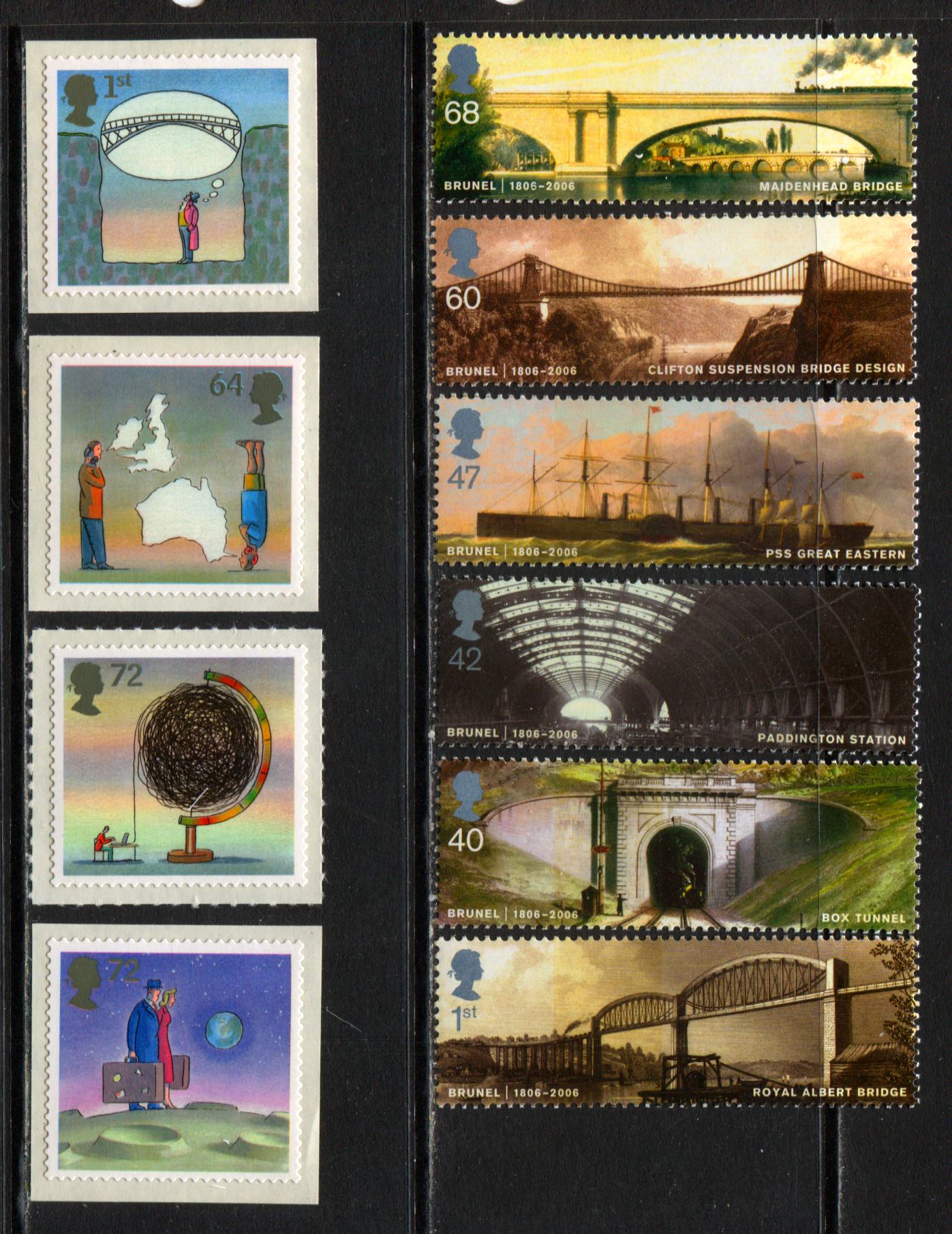 Lot 134 Great Britain SC#2353/2455 2006-2007 Commemoratives, A VFNH Range Of Singles, 2017 Scott Cat. $22.16 USD, Click on Listing to See ALL Pictures