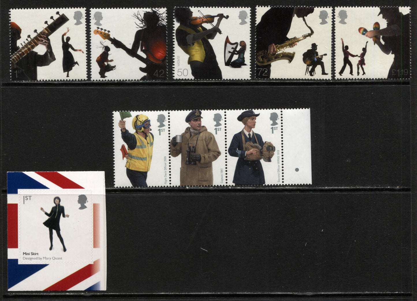 Lot 135 Great Britain SC#2400/2688a 2006-2009 Commemoratives, A VFNH Range Of Singles & Strip of 3, 2017 Scott Cat. $19.2 USD, Click on Listing to See ALL Pictures