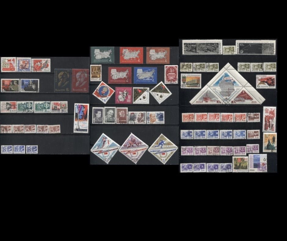 Lot 135 Russia #3154/3276 1966 Commemoratives, A VF CTO Used Group of 23 Commemorative Sets and 1 Definitive Set