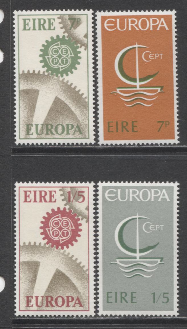 Lot 137 Ireland SC#216/233 1966-1967 Europa Issues, A VFNH Range Of Singles, 2017 Scott Cat. $13.15 USD, Click on Listing to See ALL Pictures