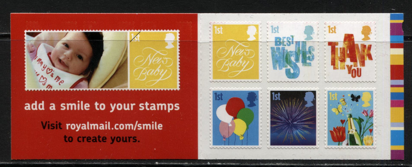 Lot 141 Great Britain SC#2314-2319 2005 Self-Adhesive Booklet Stamps, A VFNH Booklet Of 6, 2017 Scott Cat. $16.5 USD, Click on Listing to See ALL Pictures