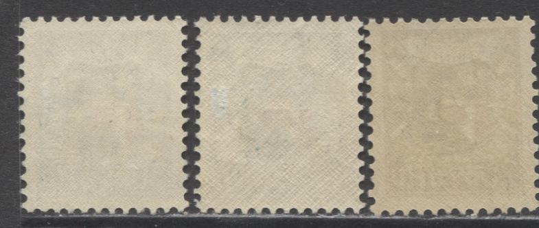 Lot 145 Liechtenstein SC#B4-B6 1927 Semipostals, A VFOG Range Of Singles, 2017 Scott Cat. $26 USD, Click on Listing to See ALL Pictures