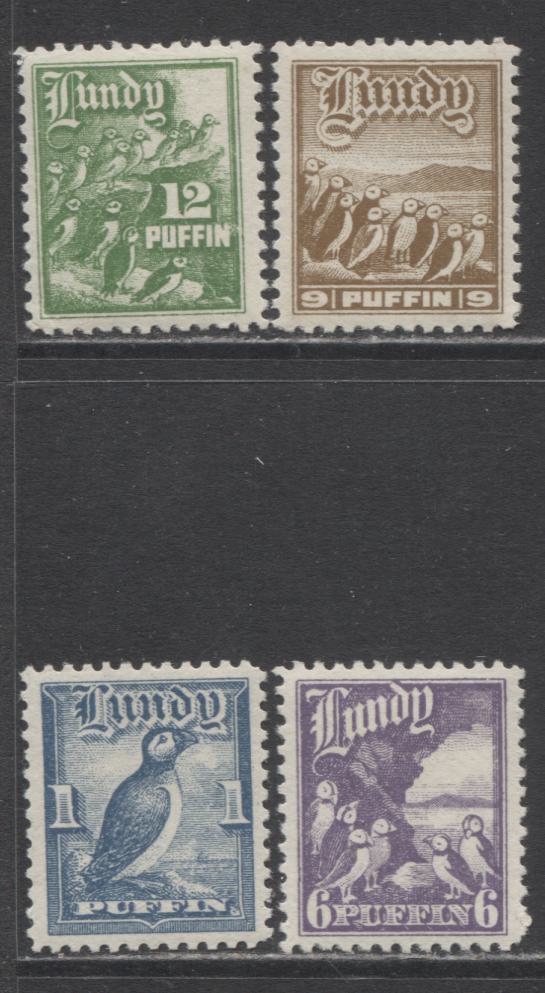 Lot 147 Lundy Aitcheson #2-5 1930 Puffin Definitives, A VFLH Range Of Singles, Unlisted in Scott, Net Est $10, Click on Listing to See ALL Pictures