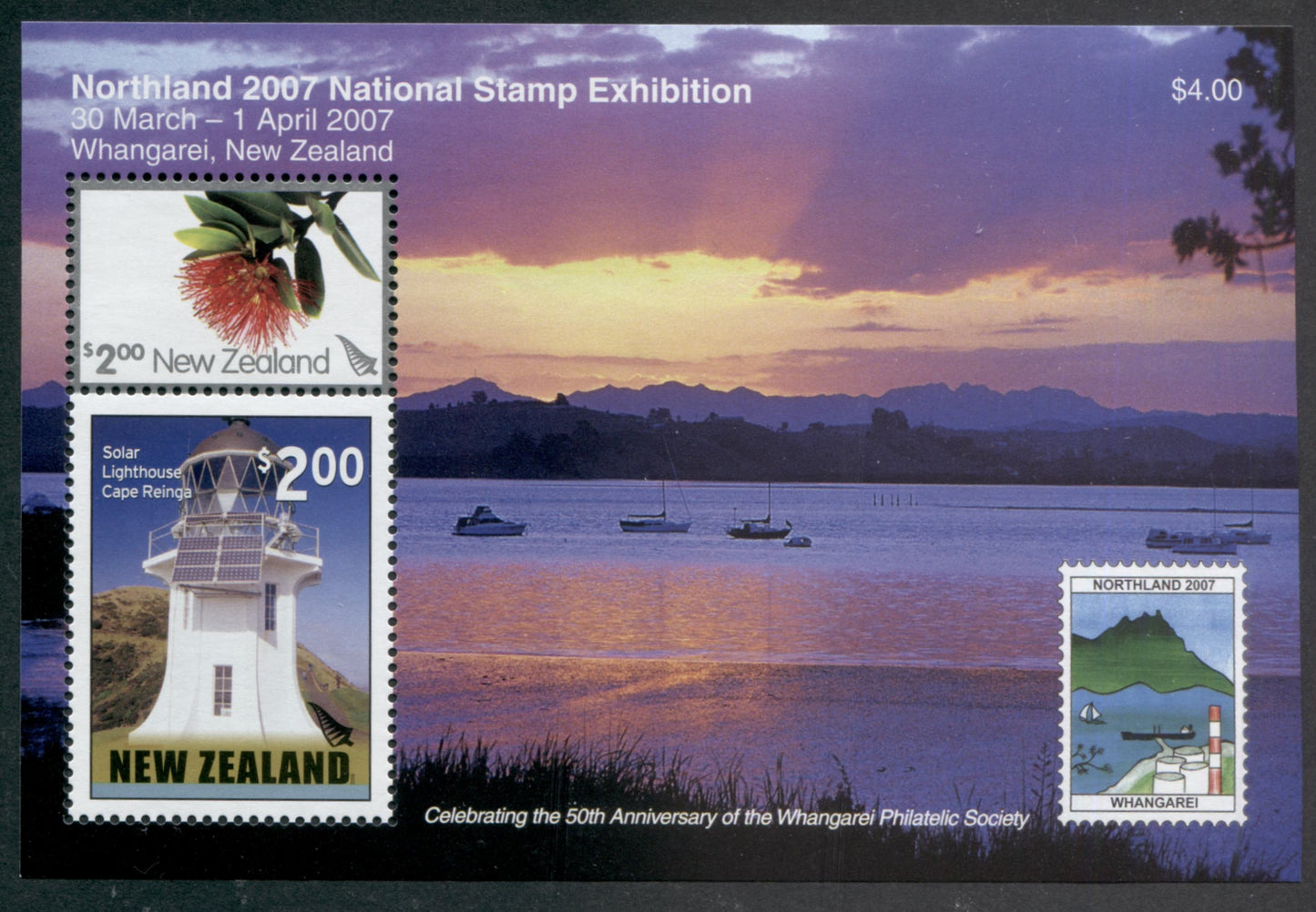 Lot 151 New Zealand SC#1976b/2143d 2007 Commemoratives, A VFNH Range Of Souvenir Sheets, 2017 Scott Cat. $23 USD, Click on Listing to See ALL Pictures