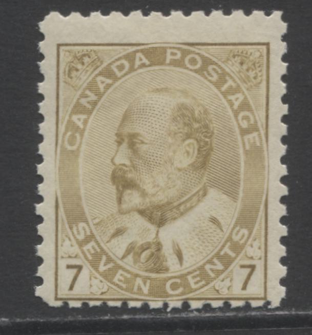 Lot 156 Canada #92iii 7c Straw King Edward VII, 1903-1908 King Edward VII Issue, A Fine NH Single