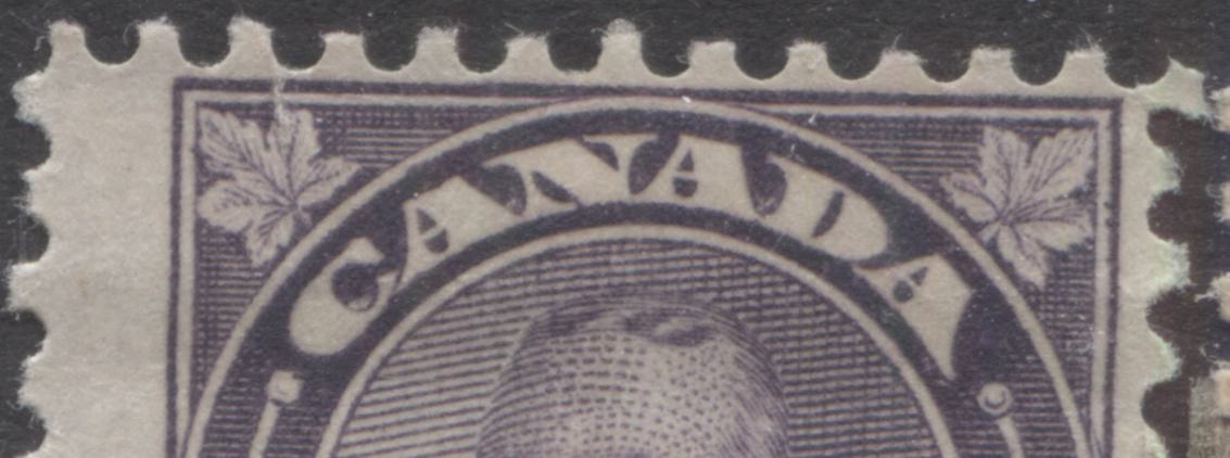 Lot 160 Canada #162-163 1c-5c Orange - Dull Violet King George V, 1930-1932 Arch/Leaf & A/L Provisional Issues, 10 F/VF OG/NH Singles Showing Many Die Flaws Around 1's, 2's & Canada