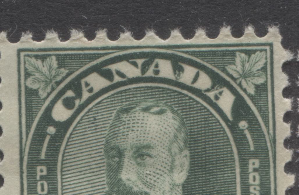 Lot 160 Canada #162-163 1c-5c Orange - Dull Violet King George V, 1930-1932 Arch/Leaf & A/L Provisional Issues, 10 F/VF OG/NH Singles Showing Many Die Flaws Around 1's, 2's & Canada