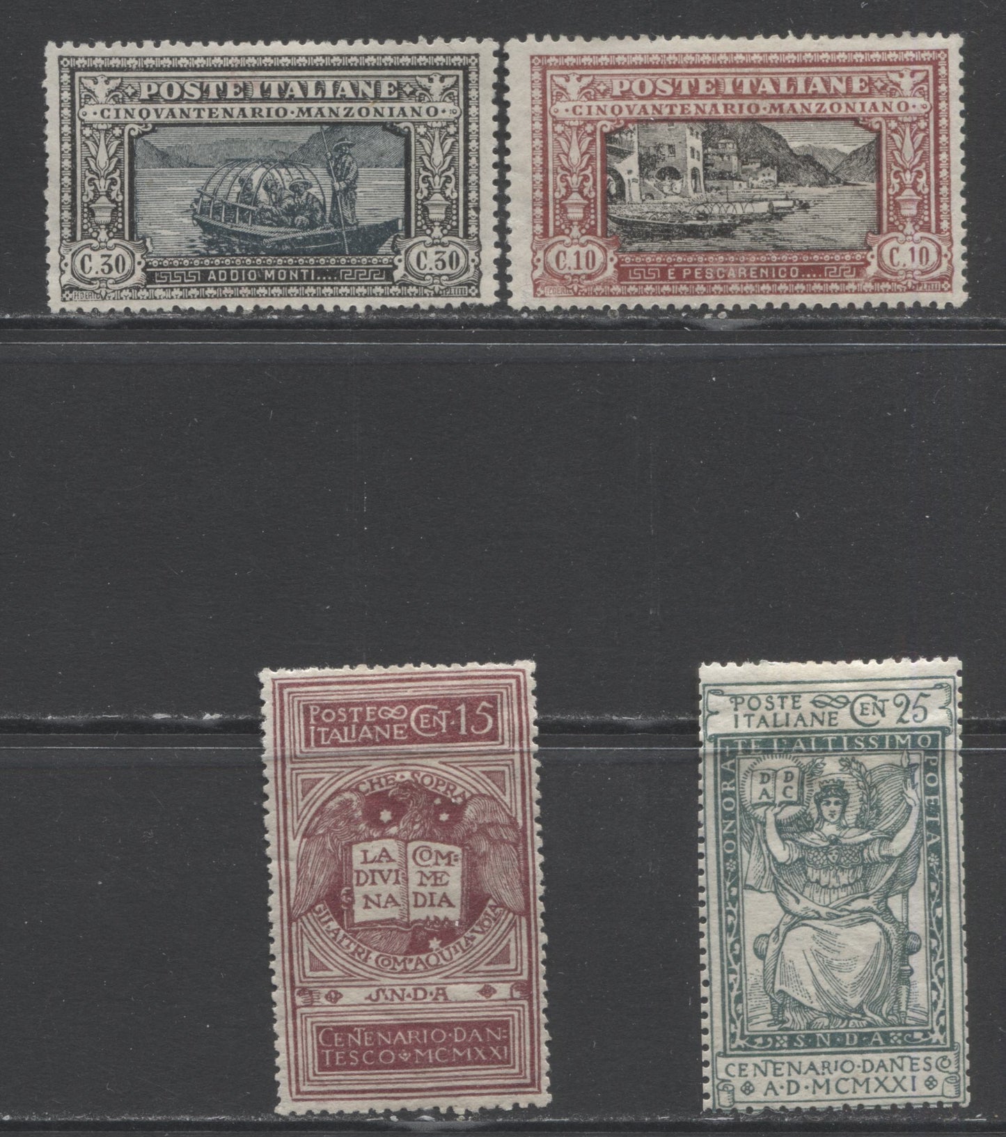 Lot 168 Italy SC#133/167 1921-1923 Commemoratives, A FOG Range Of Singles, 2017 Scott Cat. $57 USD, Click on Listing to See ALL Pictures