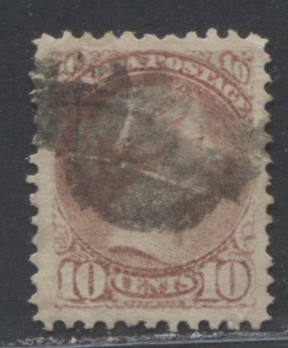 Lot 168 Canada #40c 10c Dull Rose Lilac Queen Victoria, 1870-1897 Small Queen Issue, A VF Used Example Montreal , 11.5 x 12, Stout Horizontal Wove, Cancelled With Segmented Cork Cancel