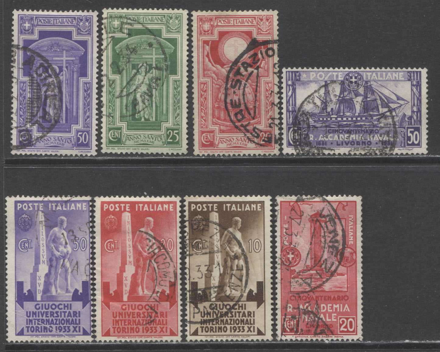 Lot 170 Italy SC#265/312 1931-1934 Commemoratives, A Fine Used Range Of Singles, 2017 Scott Cat. $21.8 USD, Click on Listing to See ALL Pictures