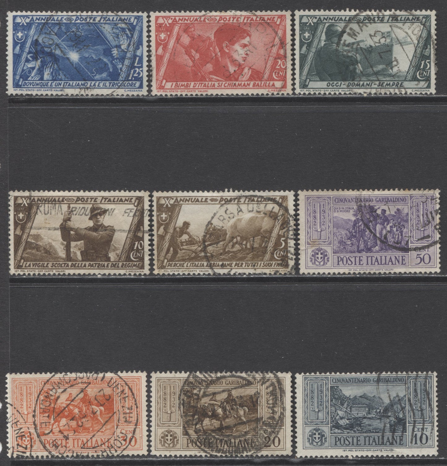 Lot 170 Italy SC#265/312 1931-1934 Commemoratives, A Fine Used Range Of Singles, 2017 Scott Cat. $21.8 USD, Click on Listing to See ALL Pictures