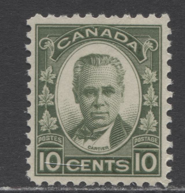 Lot 176 Canada #190 10c Olive Green George-Etienne Cartier, 1931 George-Etienne Cartier Issue, A VFNH Single With Deep Cream Gum