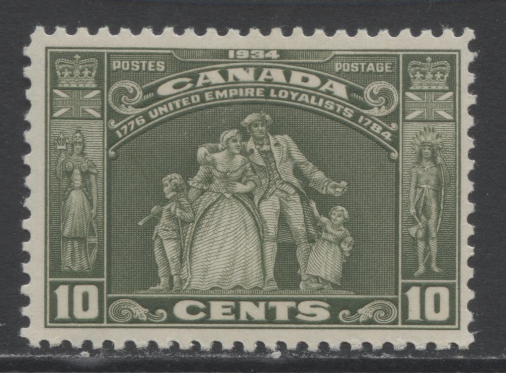 Lot 183 Canada #209 10c Olive Green Loyalist Statue, 1934 Loyalists Issue, A Fine NH Single