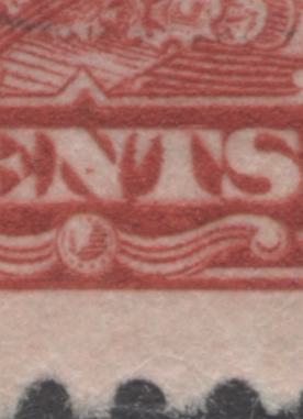 Lot 183 Canada #165var 2c Deep Red King George V, 1930-1931 Arch/Leaf Issue, A Fine Used Pair Showing A Dot in "N" Of Cents, Plate 8 UL Pos 96