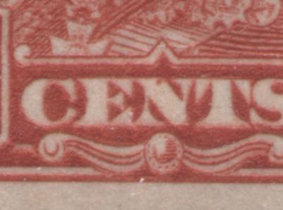 Lot 187 Canada #165var 2c Deep Red King George V, 1930-1931 Arch/Leaf Issue, A FNH Pair Showing A Dot In "N" Of Cents, Plate 8 LL Pos. 83