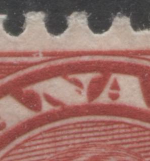 Lot 191 Canada #165var 2c Deep Red King George V, 1930-1931 Arch/Leaf Issue, A FNH Single With A Stroke In "N" Of Canada