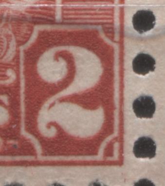 Lot 194 Canada #165var 2c Deep Red King George V, 1930-1931 Arch/Leaf Issue, A FNH Block Of 4 With A Flaw In The Right 2 on UL Stamp