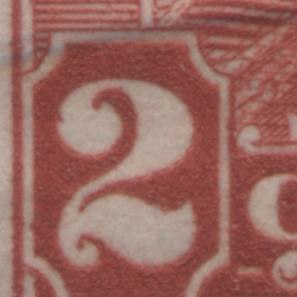 Lot 194 Canada #165var 2c Deep Red King George V, 1930-1931 Arch/Leaf Issue, A FNH Block Of 4 With A Flaw In The Right 2 on UL Stamp