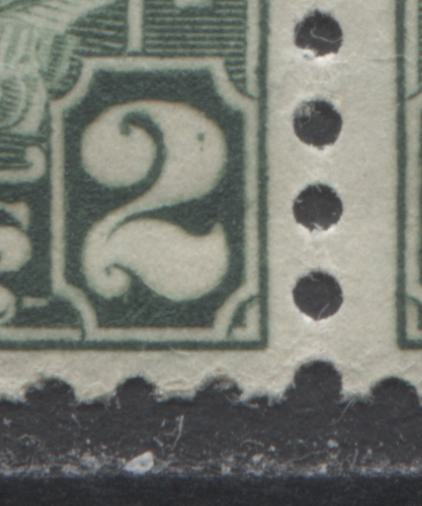 Lot 199 Canada #161var 2c Dull Green King George V, 1930-1931 Arch/Leaf Issue, A FNH Upper Block Of 4 With A Dot In Right 2, Plate & Position Unknown