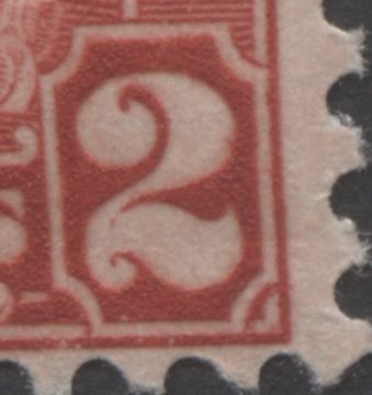 Lot 201 Canada #165avar 2c Deep Red King George V, 1930-1931 Arch/Leaf Issue, A VFOG Pair With A Dot & Flaw In Right 2, Pl 6 LL Pos 16