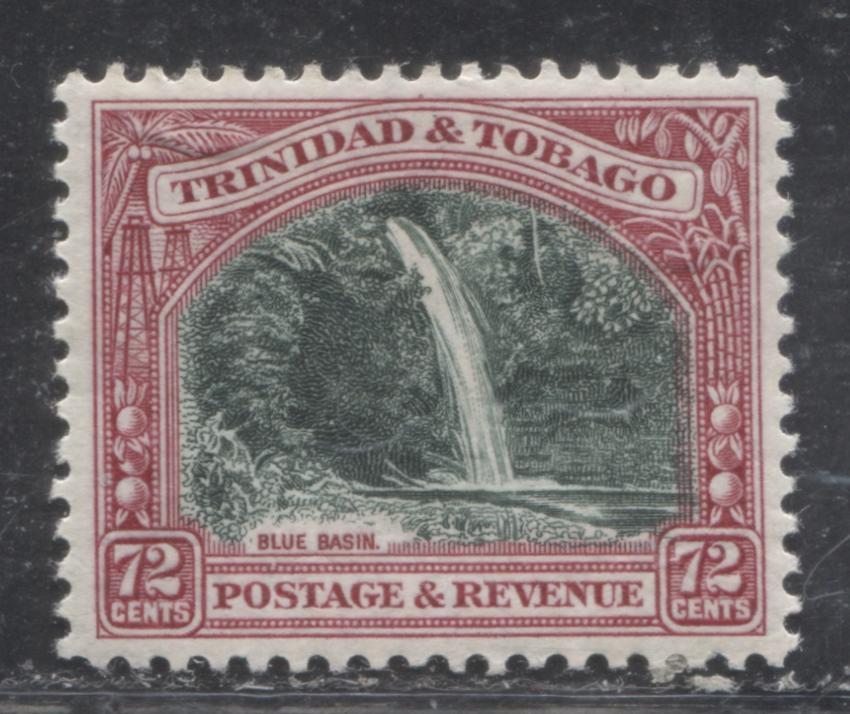 Lot 220 Trinidad & Tobago SG#238 72c Deep Magenta & Slate Green Blue Basin, 1935 Pictorial Definitive Issue, A Fine OG Example, Script CA Watermark, Perf. 12