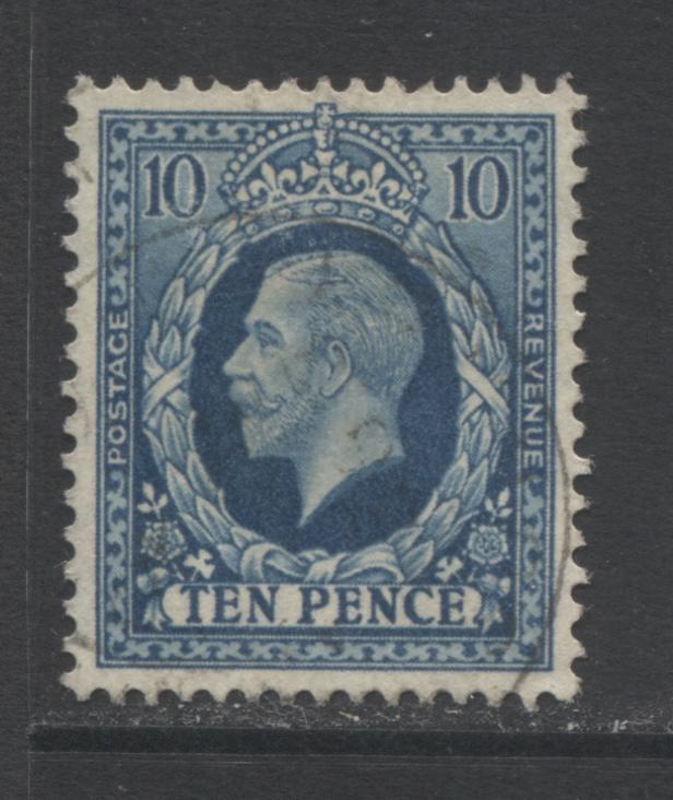 Lot 22 Great Britain SC#219 10d Prussian Blue 1934-1936 Photogravure Issue, A Very Fine Used Example, Click on Listing to See ALL Pictures