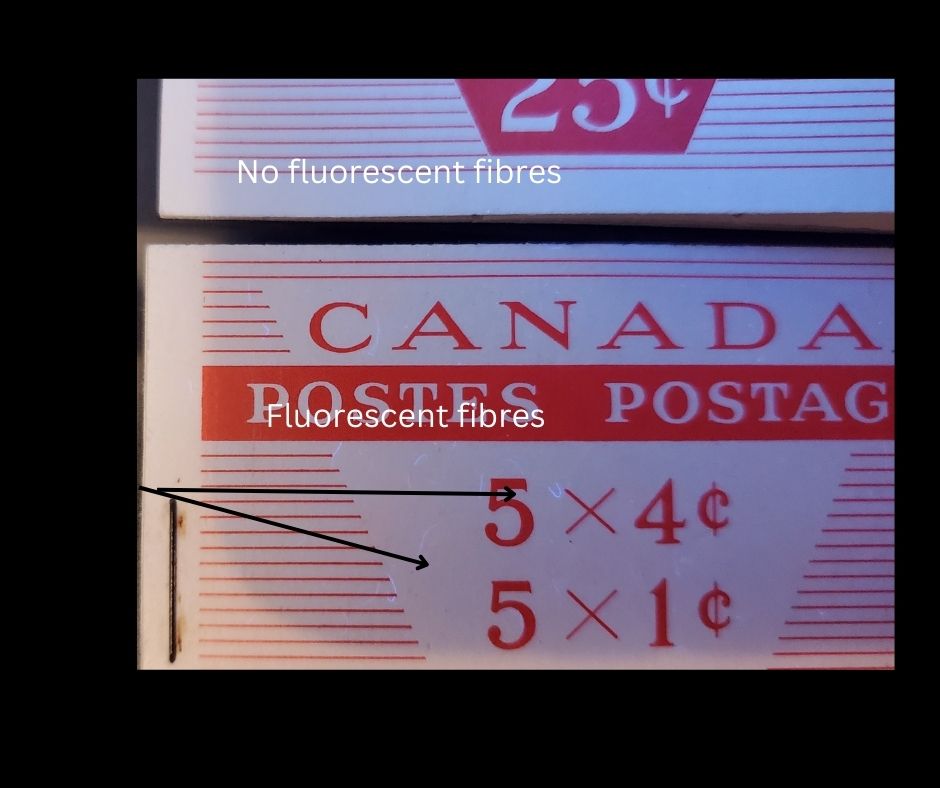 Lot 44 Canada #BK53c 5x4c 5x1c Brown, Carmine, 1962-1967 Cameo Issue, A VFNH Booklet With Type III Cover, "Give Stamps To Shut Ins". Both Panes DF, DF Interleaves