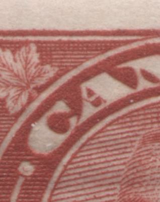 Lot 239 Canada #181iii 2c Deep Red King George V, 1930-1931 Arch/Leaf Coil Issue, A FNH Coil Strip Of 4 Showing The Cockeyed King Variety & 3mm/3.5mm Spacing Between Stamps