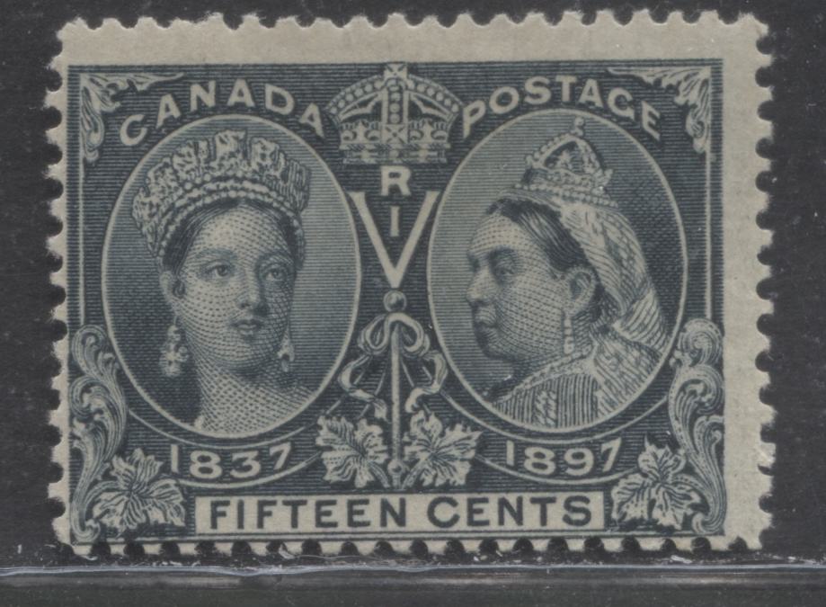 Lot 259 Canada #58 15c Steel Blue Queen Victoria, 1897 Diamond Jubilee Issue, A FOG Single
