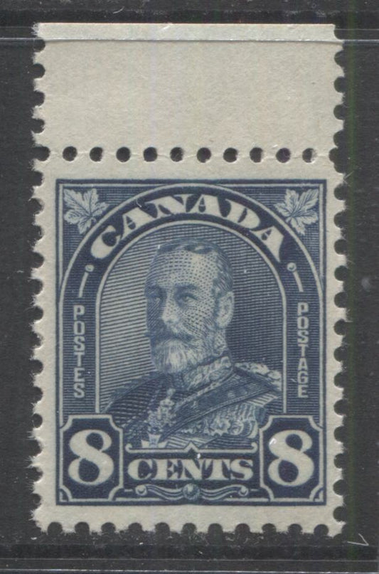Lot 273 Canada #171 8c Dark Blue King George V, 1930-1935 Arch/Leaf Issue, A VFNH Single With Light Cream Gum