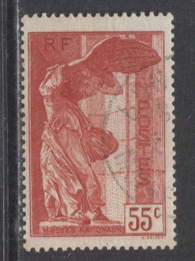 Lot 274 France SC#B67 55c Red 1937 Louvre Semipostal Issue, A VF Used Example, 2022 Scott Classic Cat. $40 USD, Click on Listing to See ALL Pictures