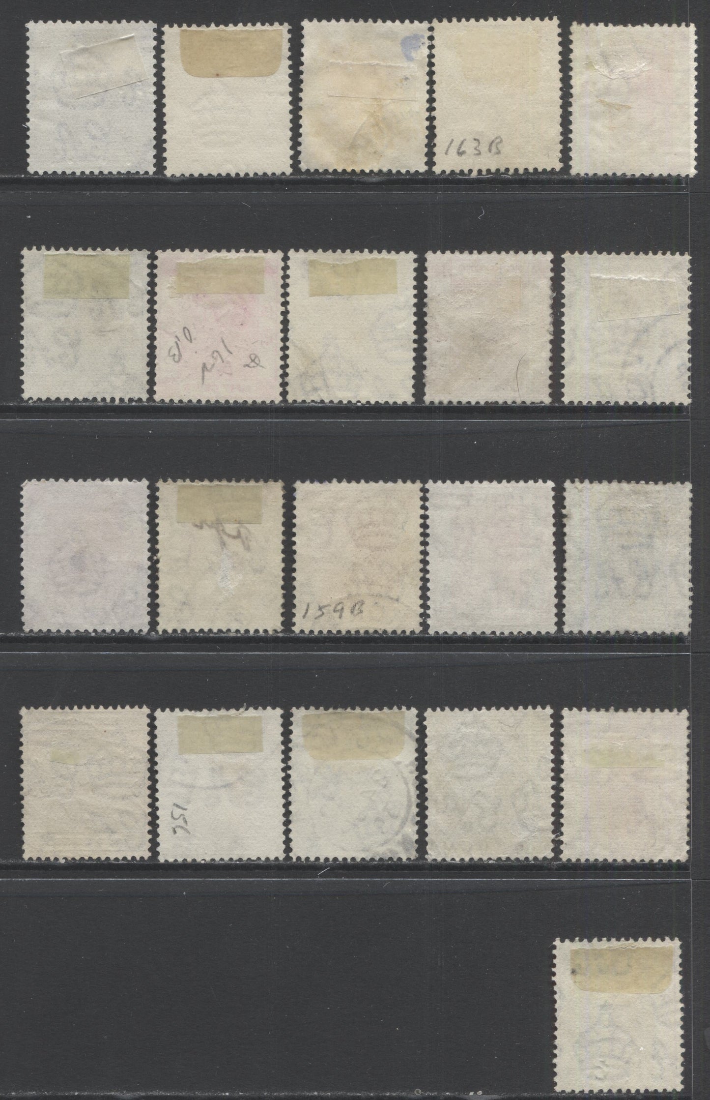 Lot 28 Hong Kong SC#155a/164A 1938-1952 King George VI Keyplate Definitives, A F/VF Used Range Of Singles, 2017 Scott Cat. $23.8 USD, Click on Listing to See ALL Pictures