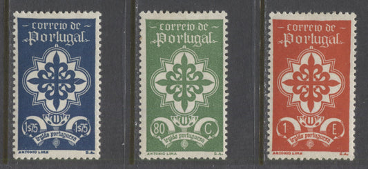 Lot 163 Portugal SC#584-586 1940 Portuguese Legion Issue, a VFOG Partial Set (Other Values Offered as Lot 288 and 289), 2022 Scott Classic Cat $59.10 USD