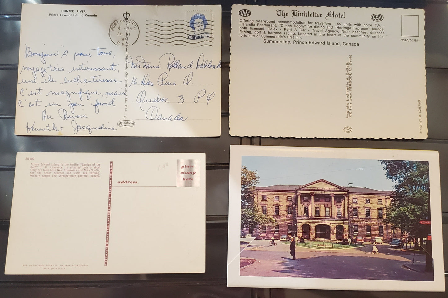 A Group of 3 Postcards and a Souvenir Postcard Folder From Prince Edward Island, Showing Various Views and Tourist Attractions, From The 1960's-1970's, Overall VF, Net Est. $6
