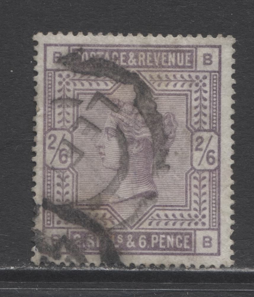 Lot 337 Great Britain SC#96 2/6 Lilac 1883 Surface Printed Issue, Likely White Paper, But Could Be Bluish, A Very Good Used Example, Est. $25, Click on Listing to See ALL Pictures