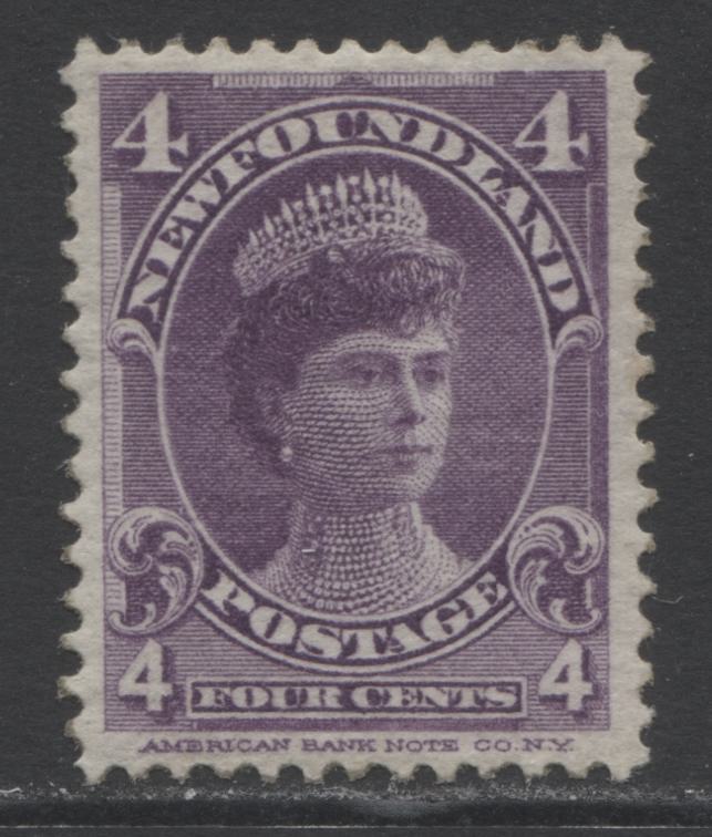 Lot 339 Newfoundland #84 4c Violet Duchess Of York, 1897-1901 Royal Family Issue, A Very Fine Regummed Single