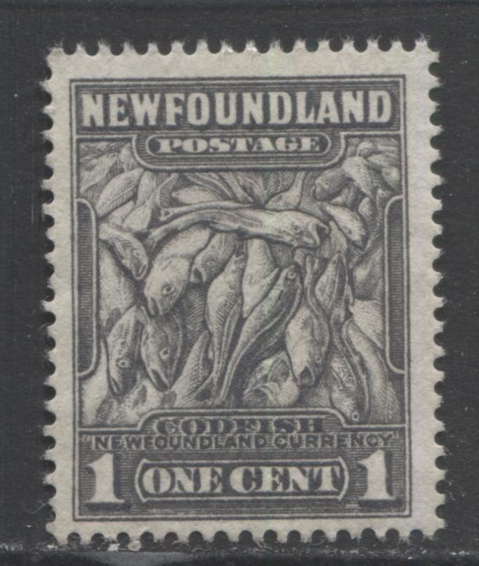 Lot 342 Newfoundland #184iii 1c Gray Black Codfish, 1932-1937 Perkins Bacon Printing Issue, A Very Fine Ungummed Single With An Inverted Watermark