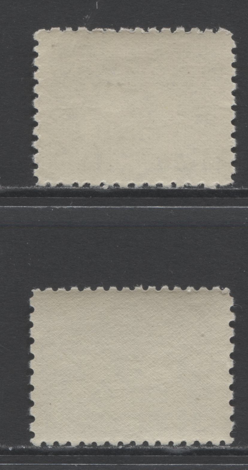 Lot 350 Newfoundland #J3-J3a 3c Ultramarine, 1939 Postage Dues, 2 Fine NH and VFNH Singles Showing Perfs 11x9 & 10-10.5