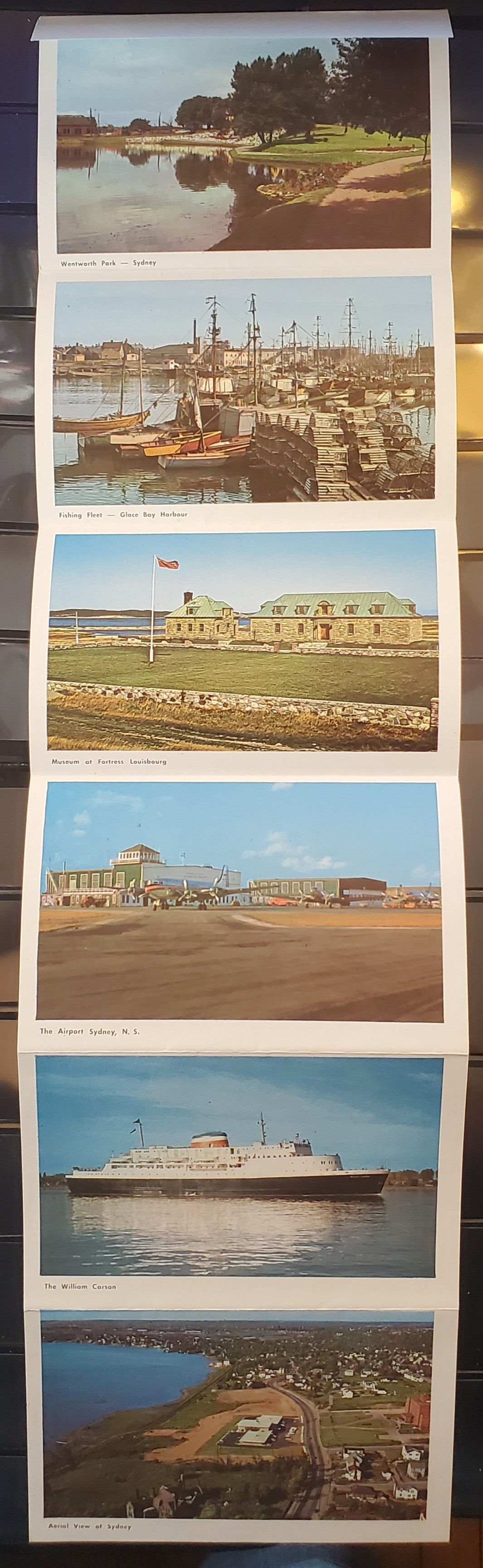 A Group of 3 Souvenir Postcard Folders From Nova Scotia, Showing Various Landmarks and Tourist Attractions, From The 1950's and 1960's-1970's, Overall VF, Net Est. $15
