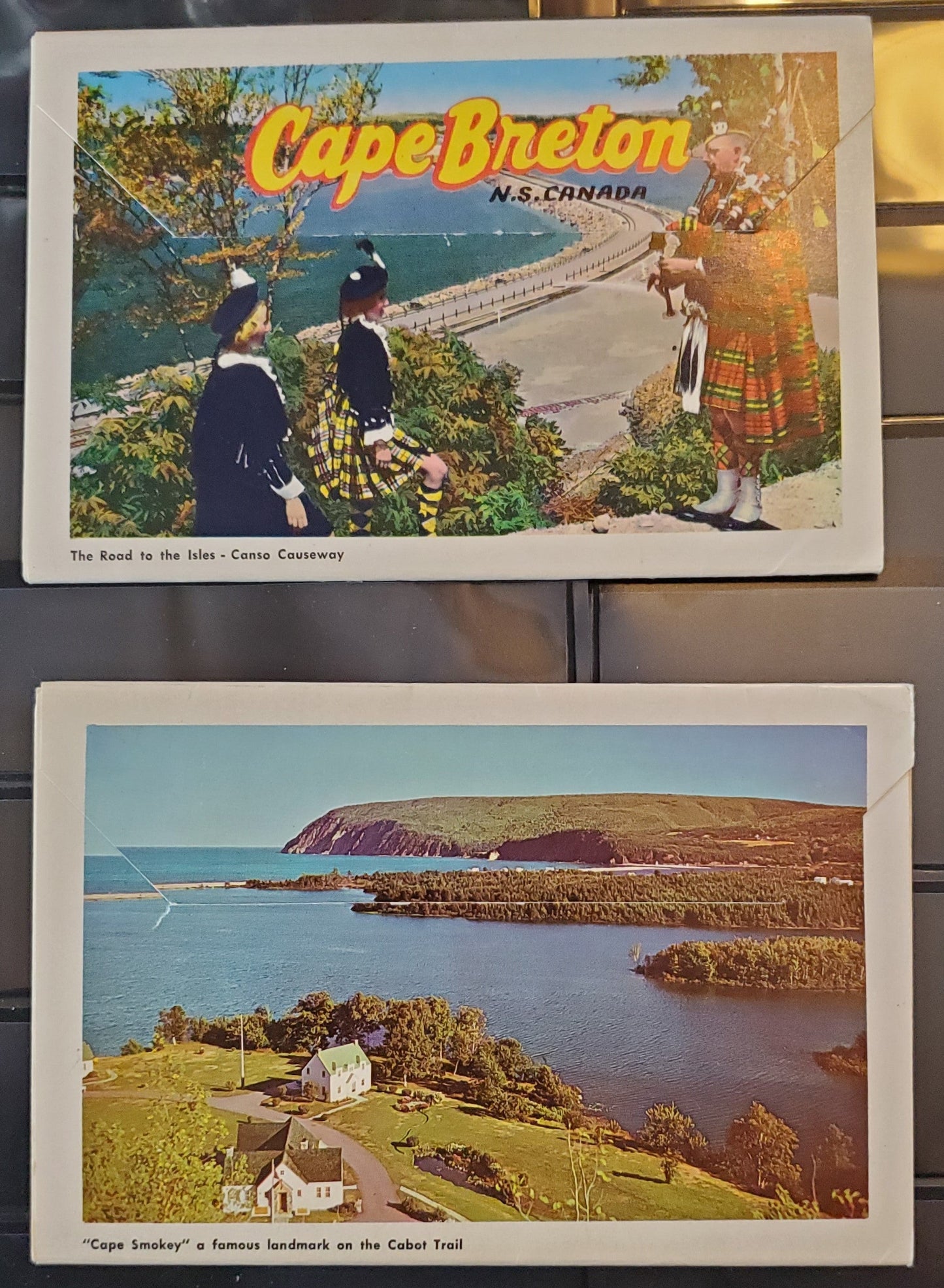 Lot 357 A Group of 2 Souvenir Postcard Folders From Cape Breton, Nova Scotia, Showing Various Scenic Views, From The 1960's, Overall VF, Net Est. $10