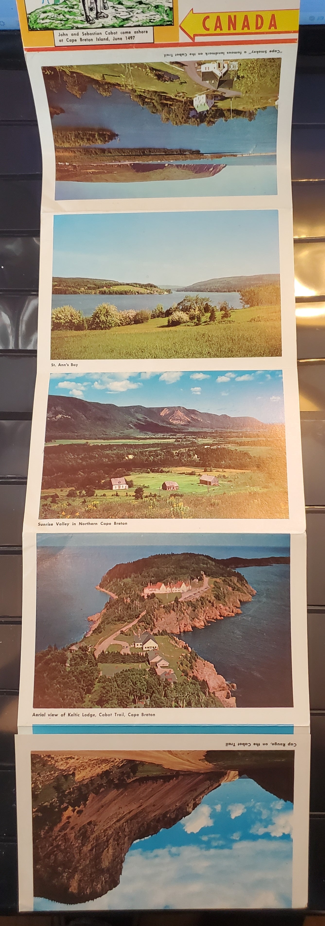 Lot 357 A Group of 2 Souvenir Postcard Folders From Cape Breton, Nova Scotia, Showing Various Scenic Views, From The 1960's, Overall VF, Net Est. $10