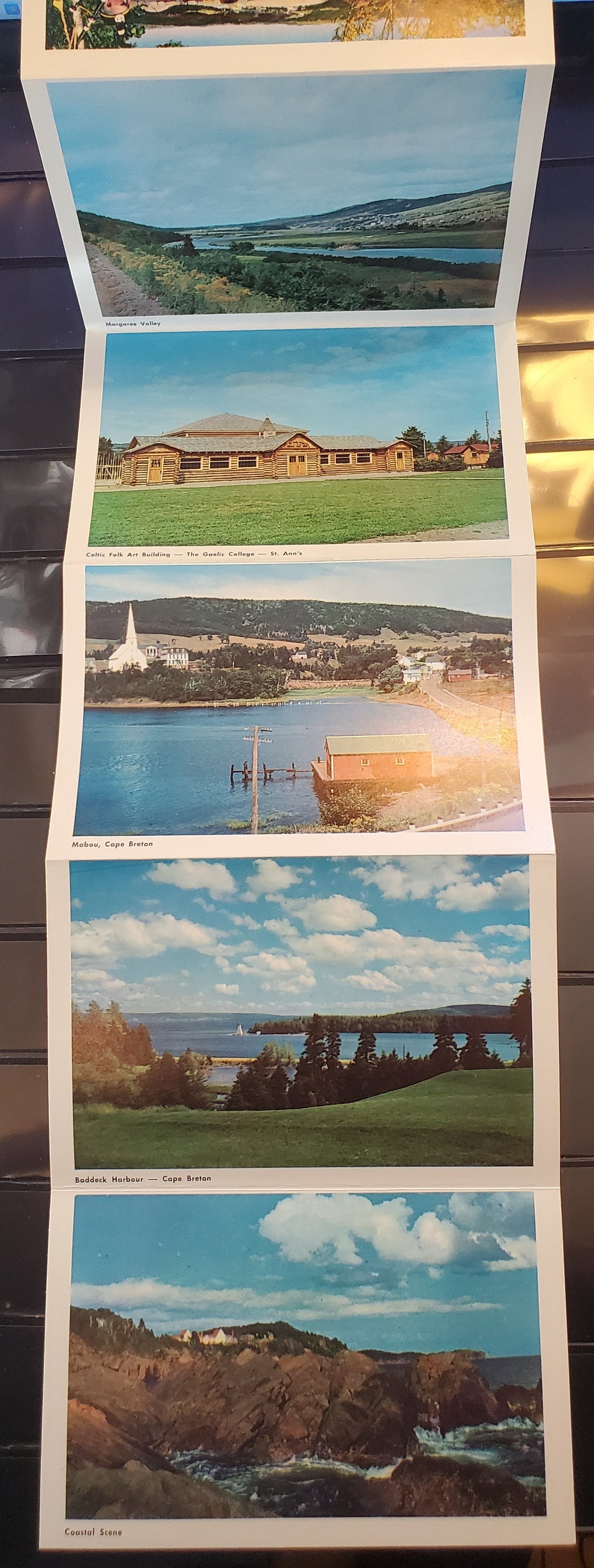 A Group of 2 Souvenir Postcard Folders From Cape Breton, Nova Scotia, Showing Various Scenic Views, From The 1960's, Overall VF, Net Est. $10