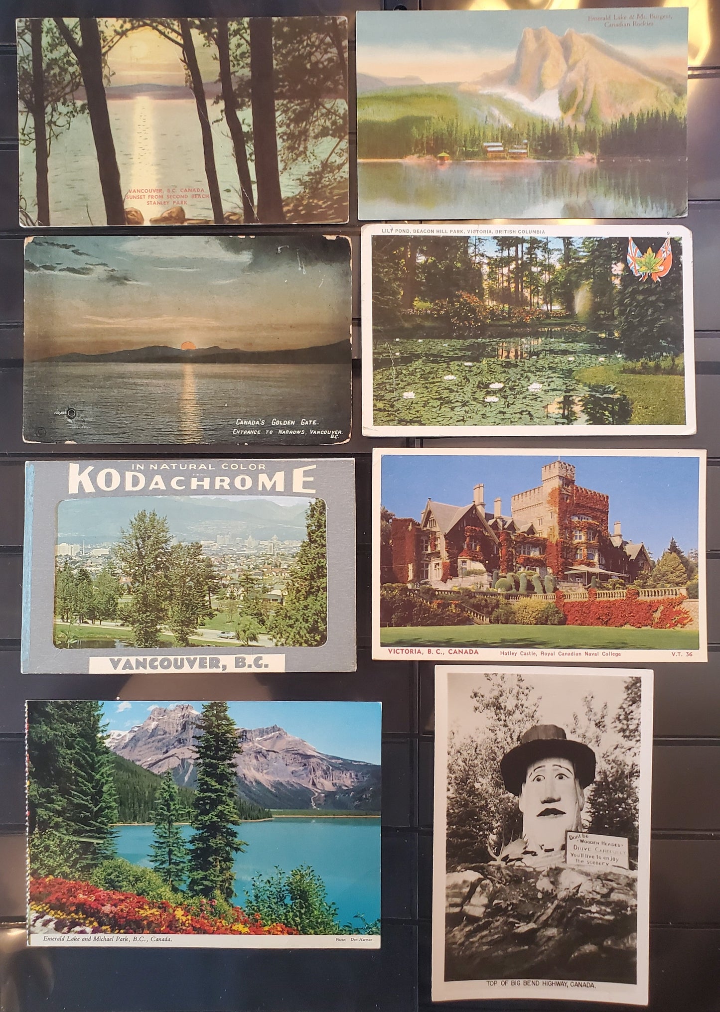 Lot 384 A Group of 8 Postcards From British Columbia, Showing Various Scenes, From The 1930's-1960's, Overall VG to VF, Net Est. $5