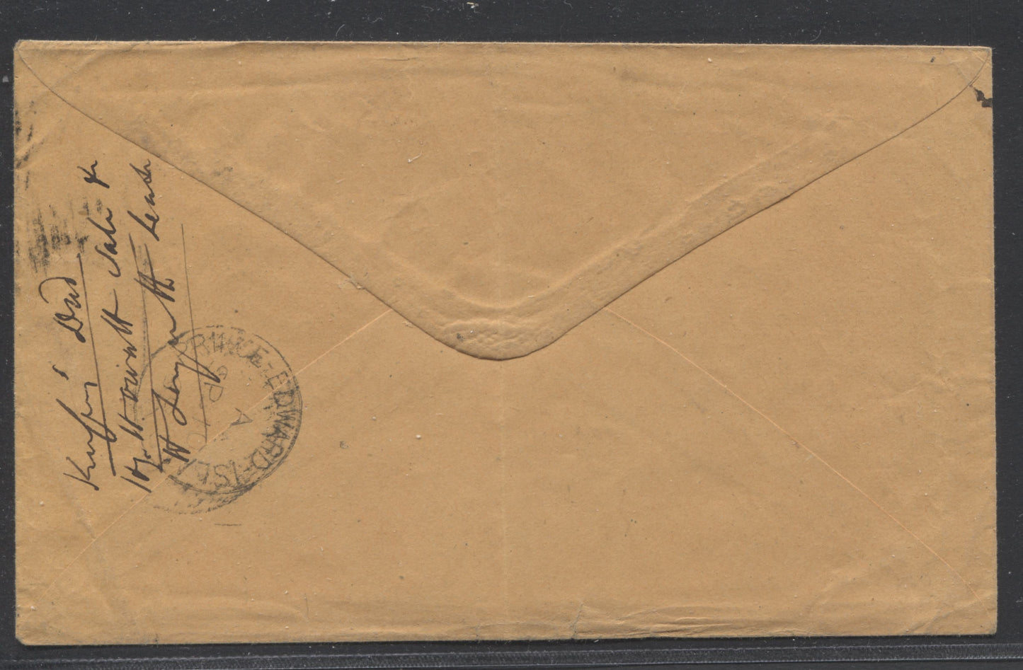 Lot 45 Prince Edward Island #5 2d Rose Perf. 11.5 x 11.75 Die 1 Single Usage on September 10, 1869 Cover to John Longworth, Esq., in Charlottetown